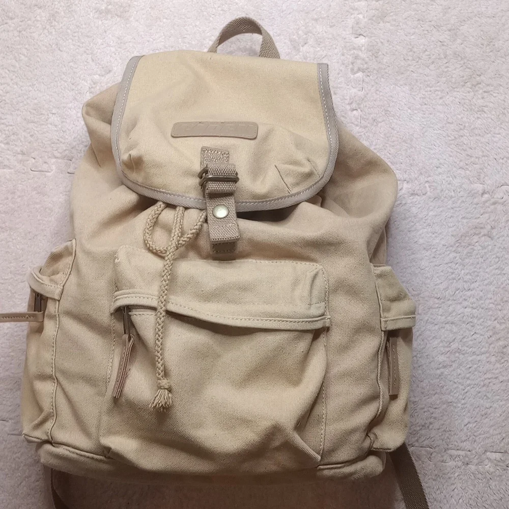 Caden Camera Case Backpack Tan‎ Canvas Flap Bag Rucksack Photography